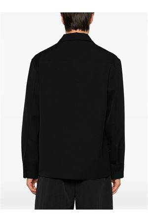Giacca-camicia in gabardine di lana nero JIL SANDER | J22DL0249J40002001